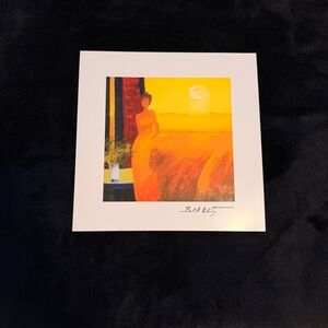 Emile Bellet Dans La Maturite des Bles 2021 10" X 10" Lithograph w/ Spot Varnish